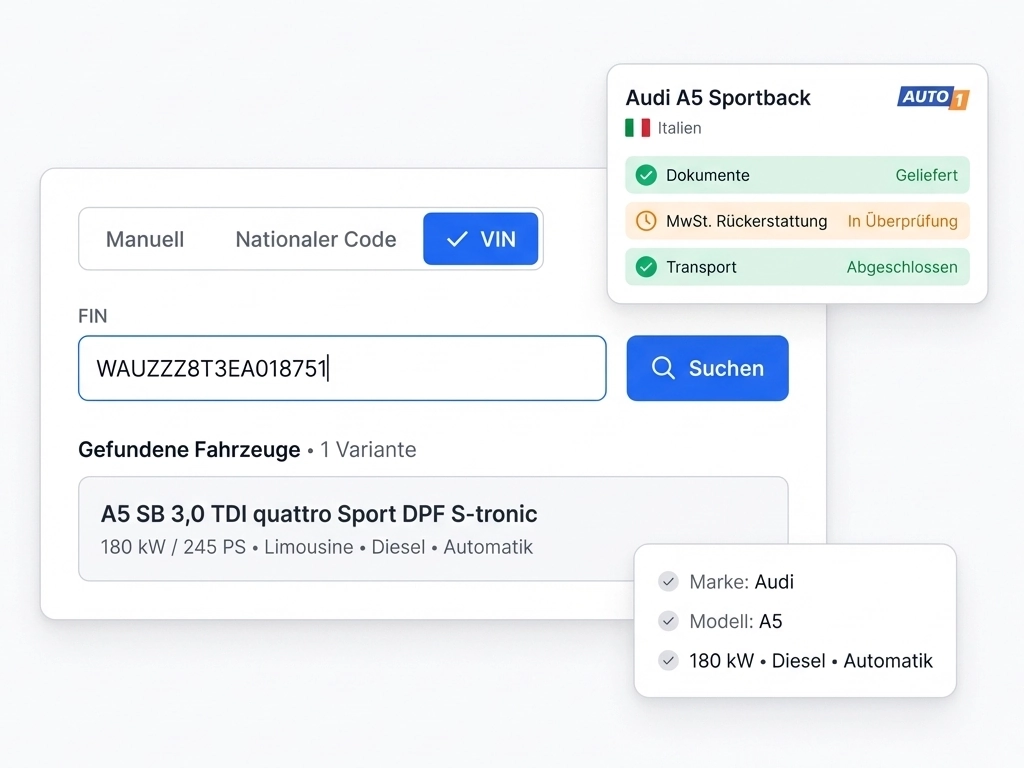 Add vehicles in seconds, not minutes
